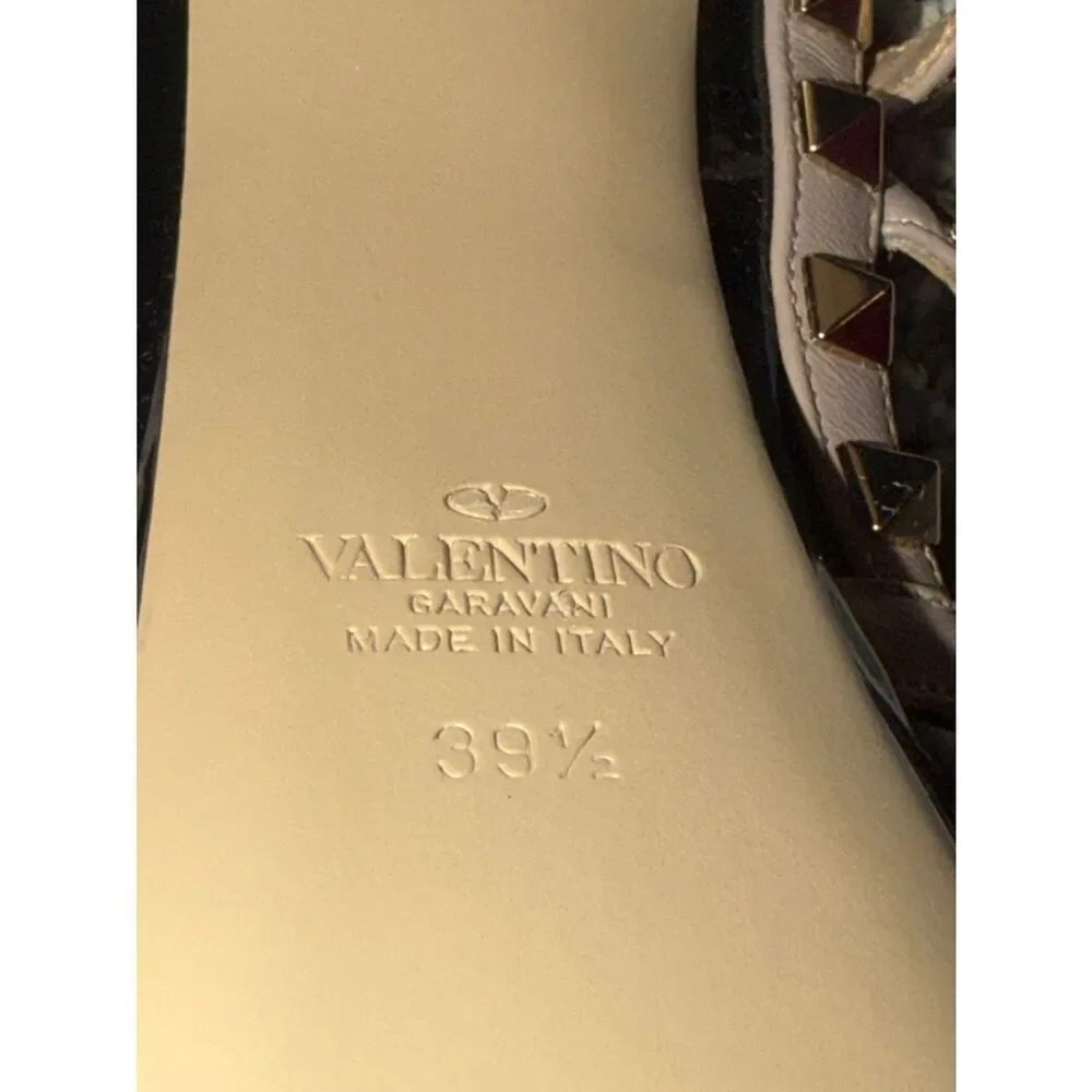 Valentino Rockstud 155 Patent Platform Pump Size 39.5/ US 9.5